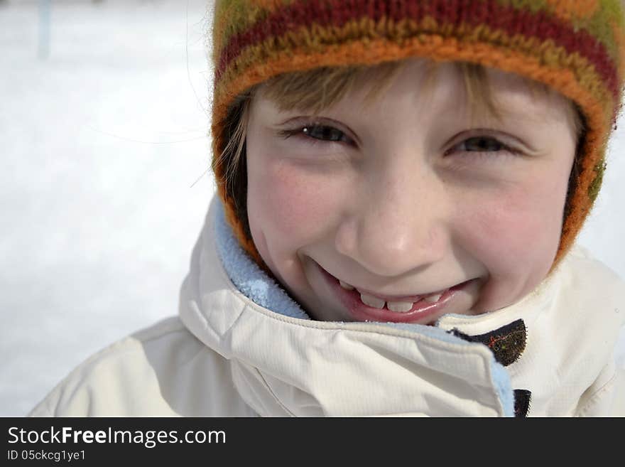 Portrait of a smiling girl. Portrait of a smiling girl