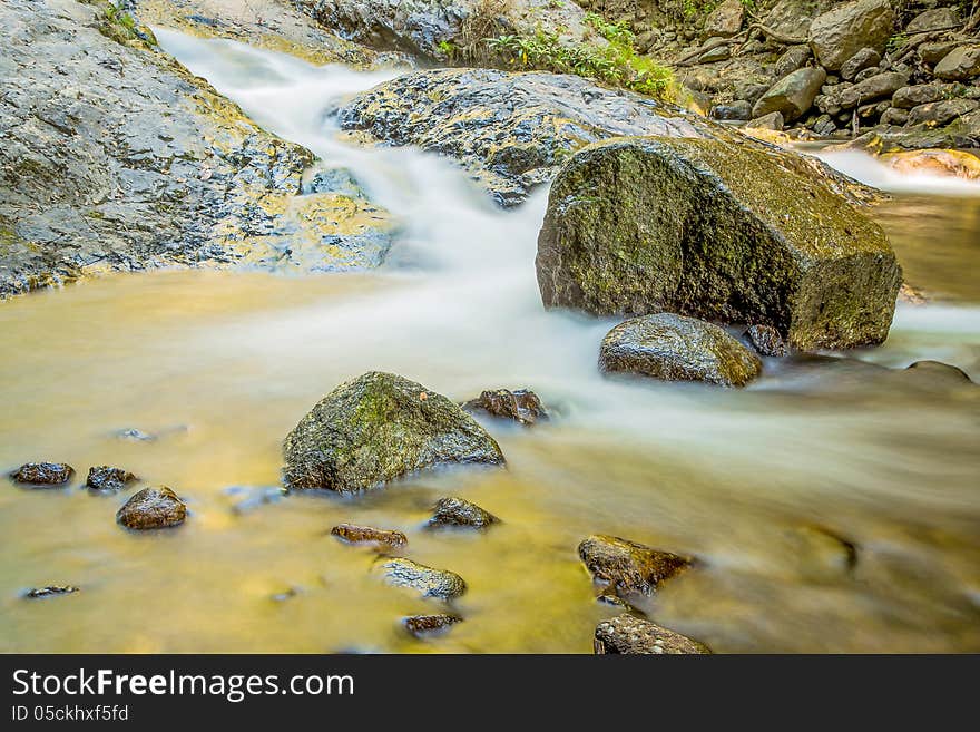 Water fall at Lampang in Thailand. Water fall at Lampang in Thailand