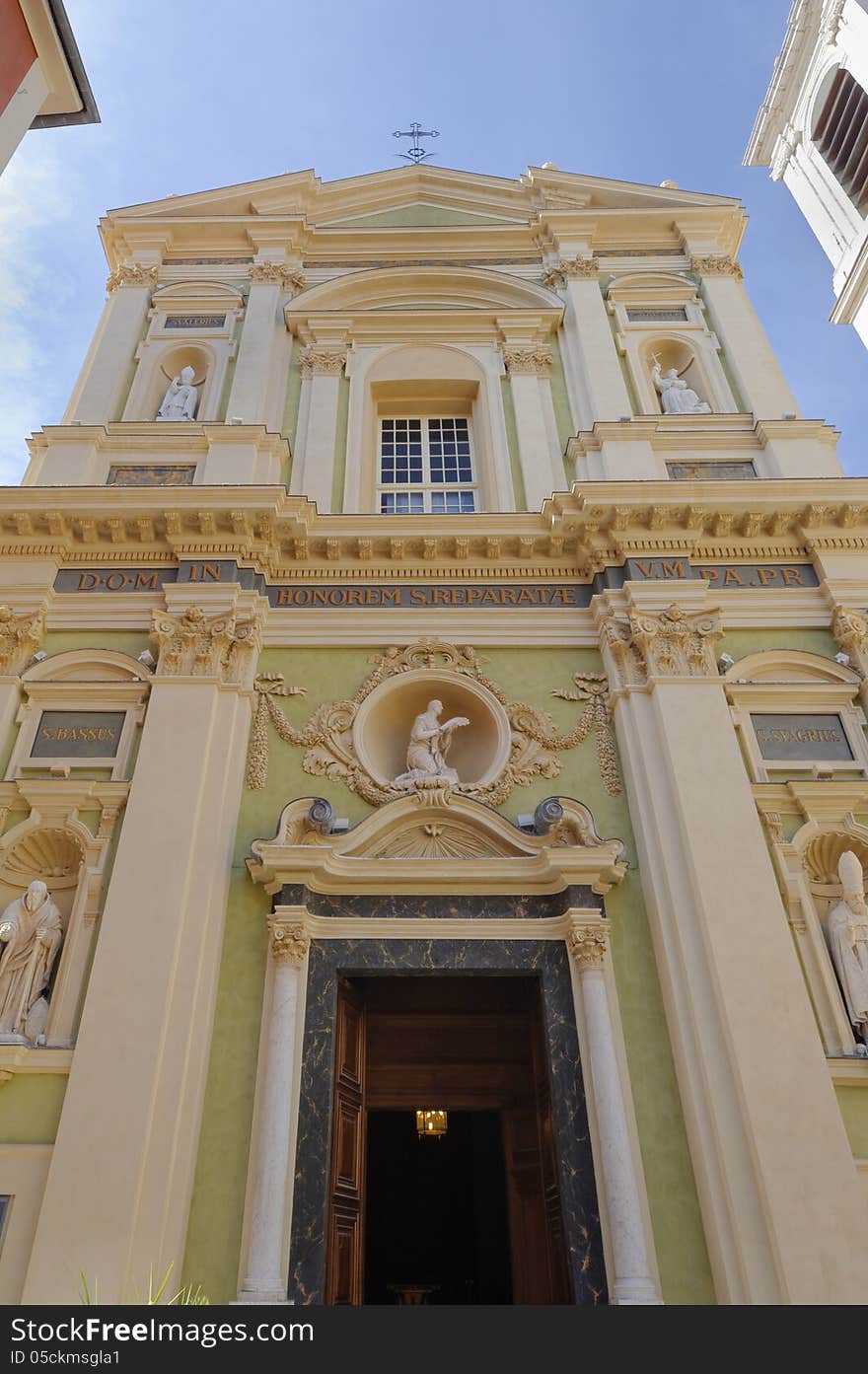 cathedral facade nice france