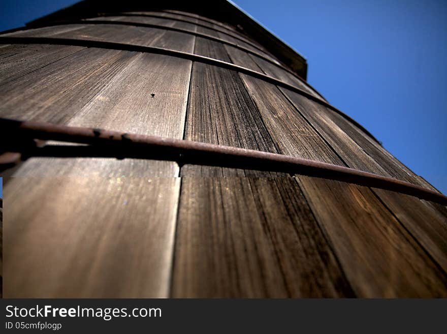 Old Wooden Water Tank