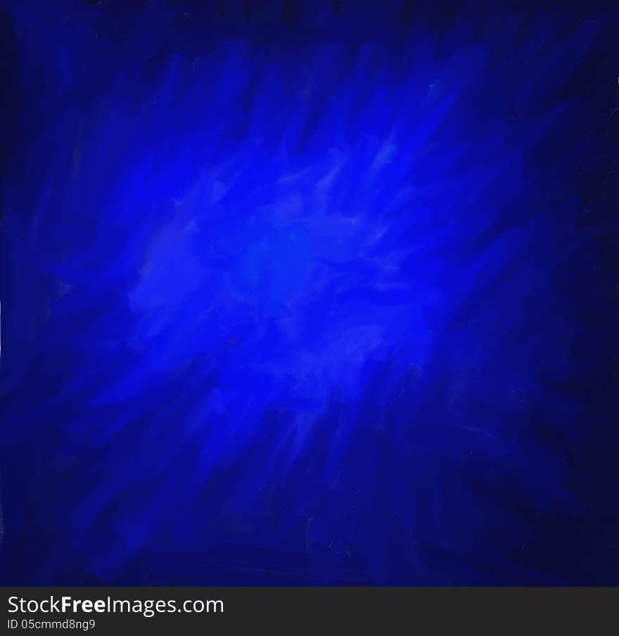 Background painted in blue paint. Background painted in blue paint