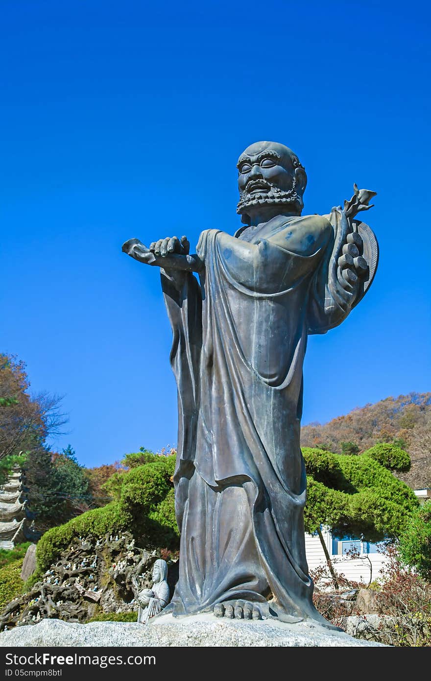 A man with religious duties and responsibilities in buddhist religions. A man with religious duties and responsibilities in buddhist religions