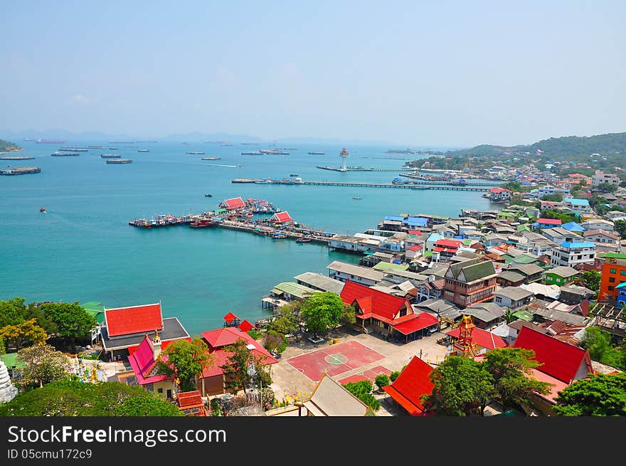 Point view on Si Chang island