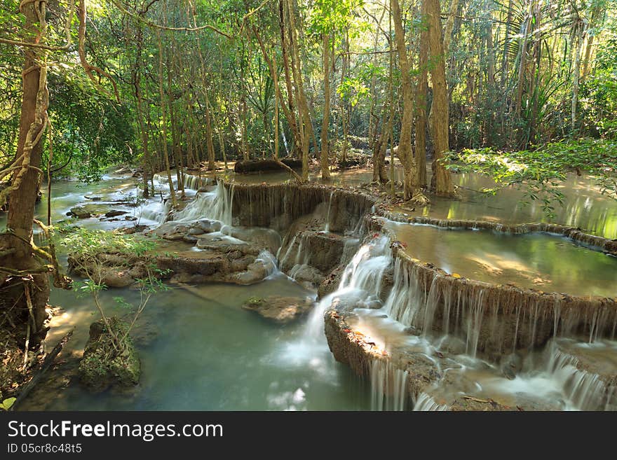 Beautiful Multi-layered Waterfall