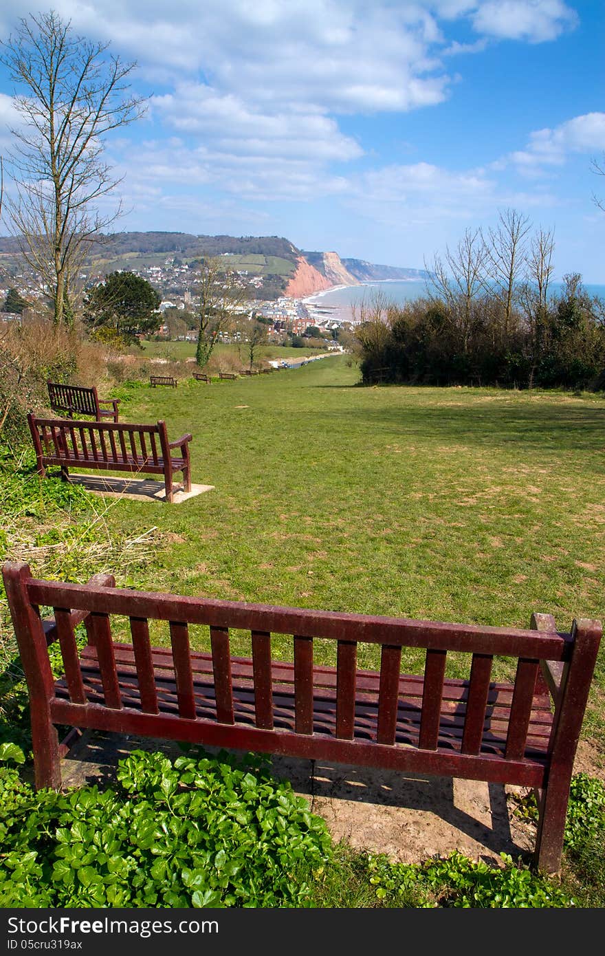 Bench Seat Sidmouth Devon England