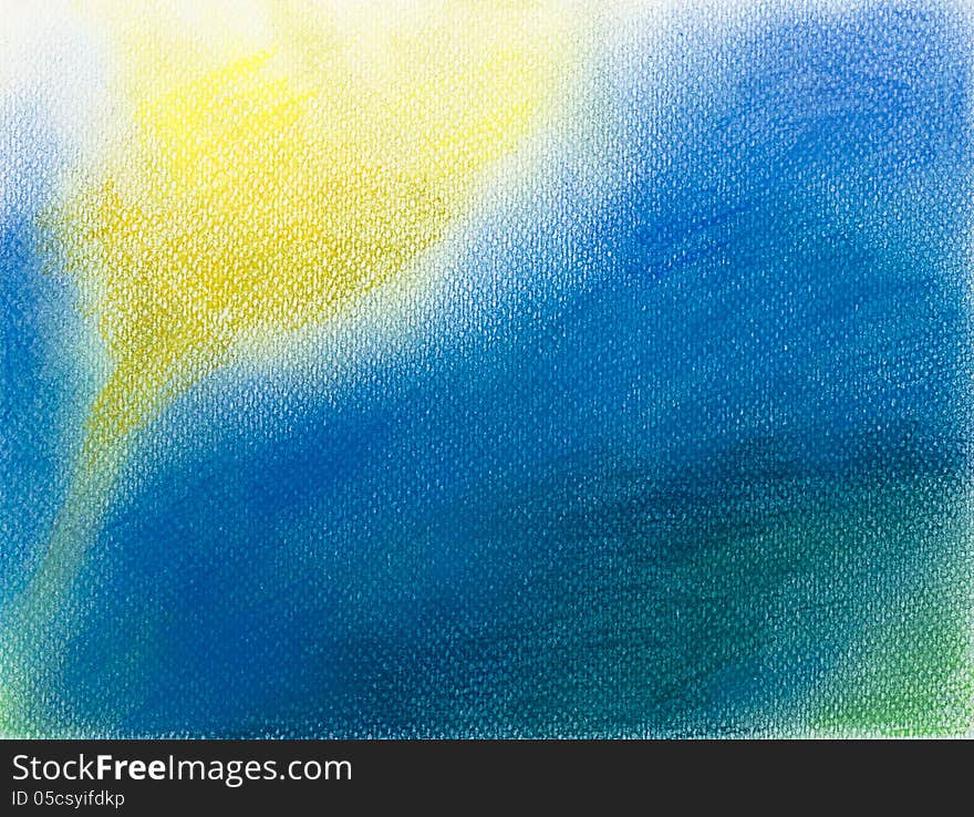 Hand drawn abstract illustration, in pastel chalk technique, suggesting the rising of the sun. Hand drawn abstract illustration, in pastel chalk technique, suggesting the rising of the sun