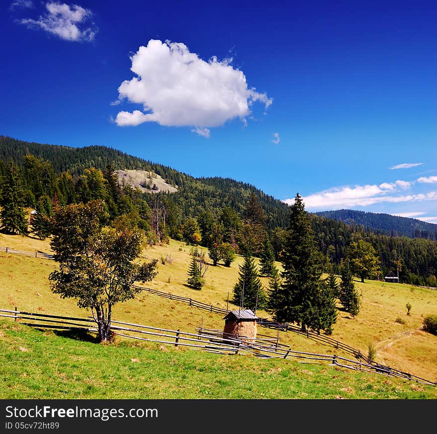 Village in the mountains