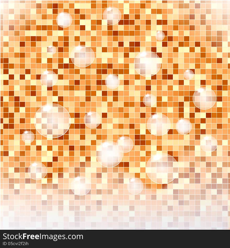 Abstract tiled background with soap bubbles. Abstract tiled background with soap bubbles