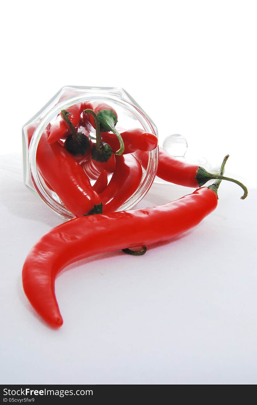 Jar of chilies