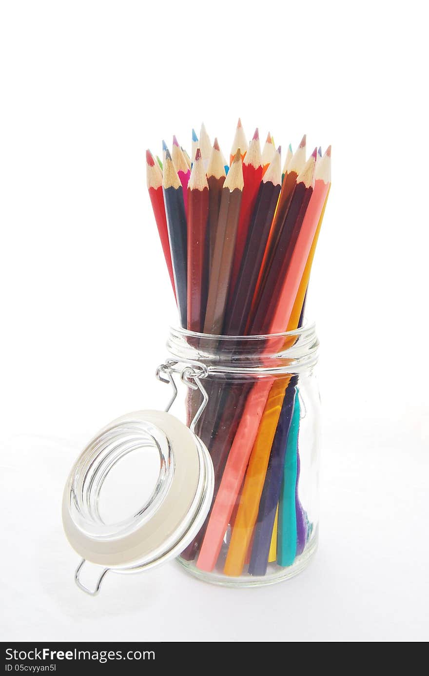 Pencils in a jar