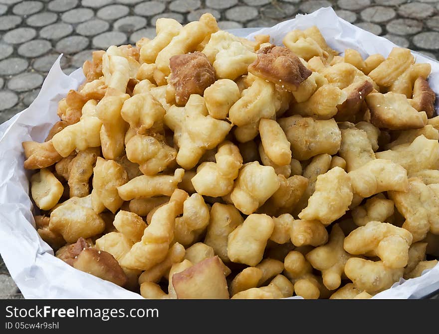 Deep-fried dough stick in thailand