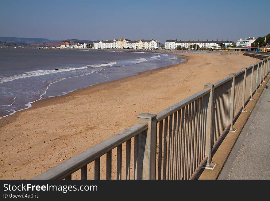 Exmouth seafront Devon England