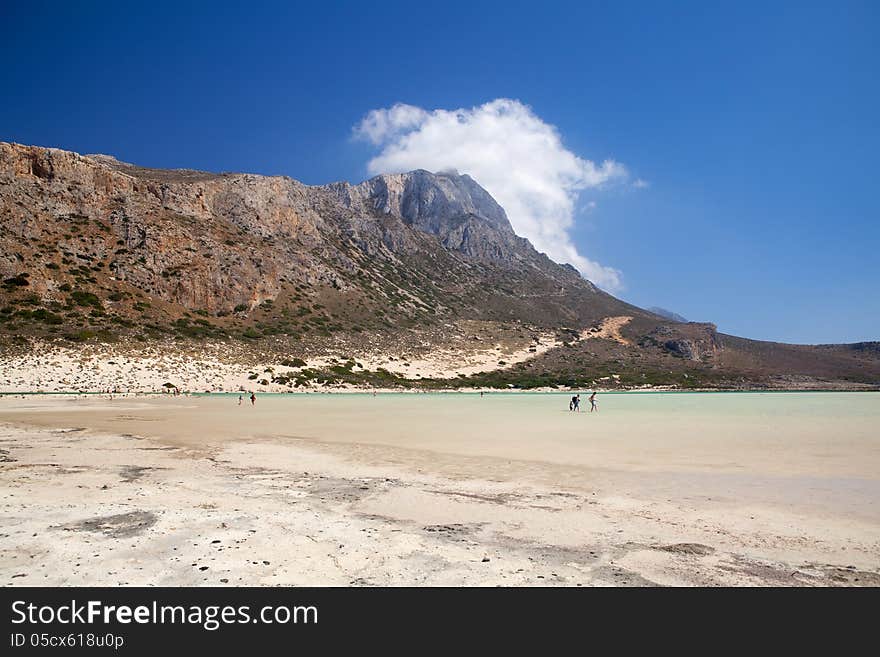 The Balos landscape of Crete, Greece