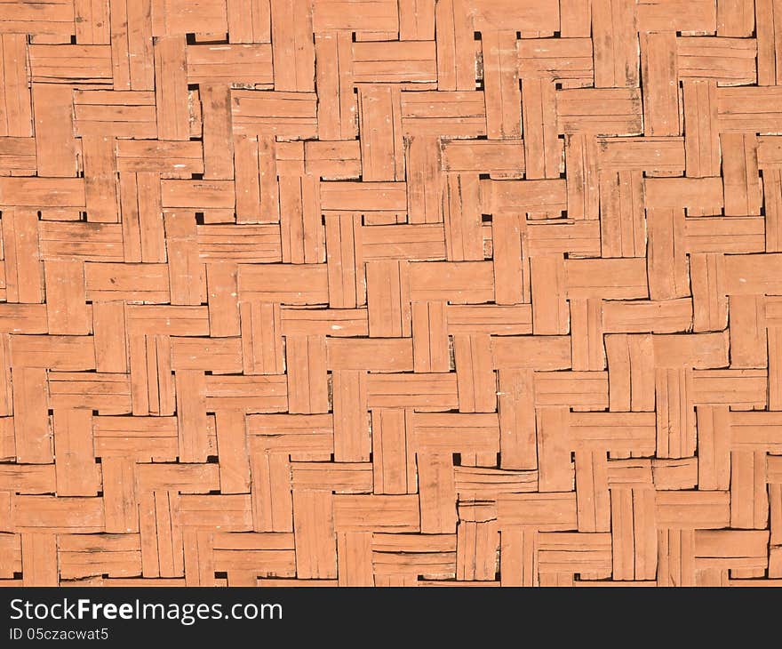 Texture of bamboo weaved wall