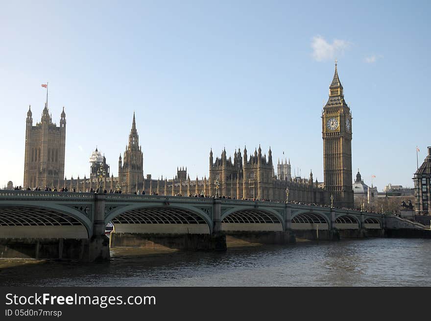 Westminster Bridge and Big Ben, London