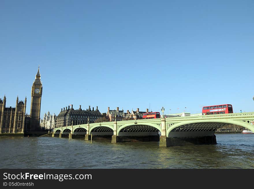 Westminster Bridge and Big Ben, London