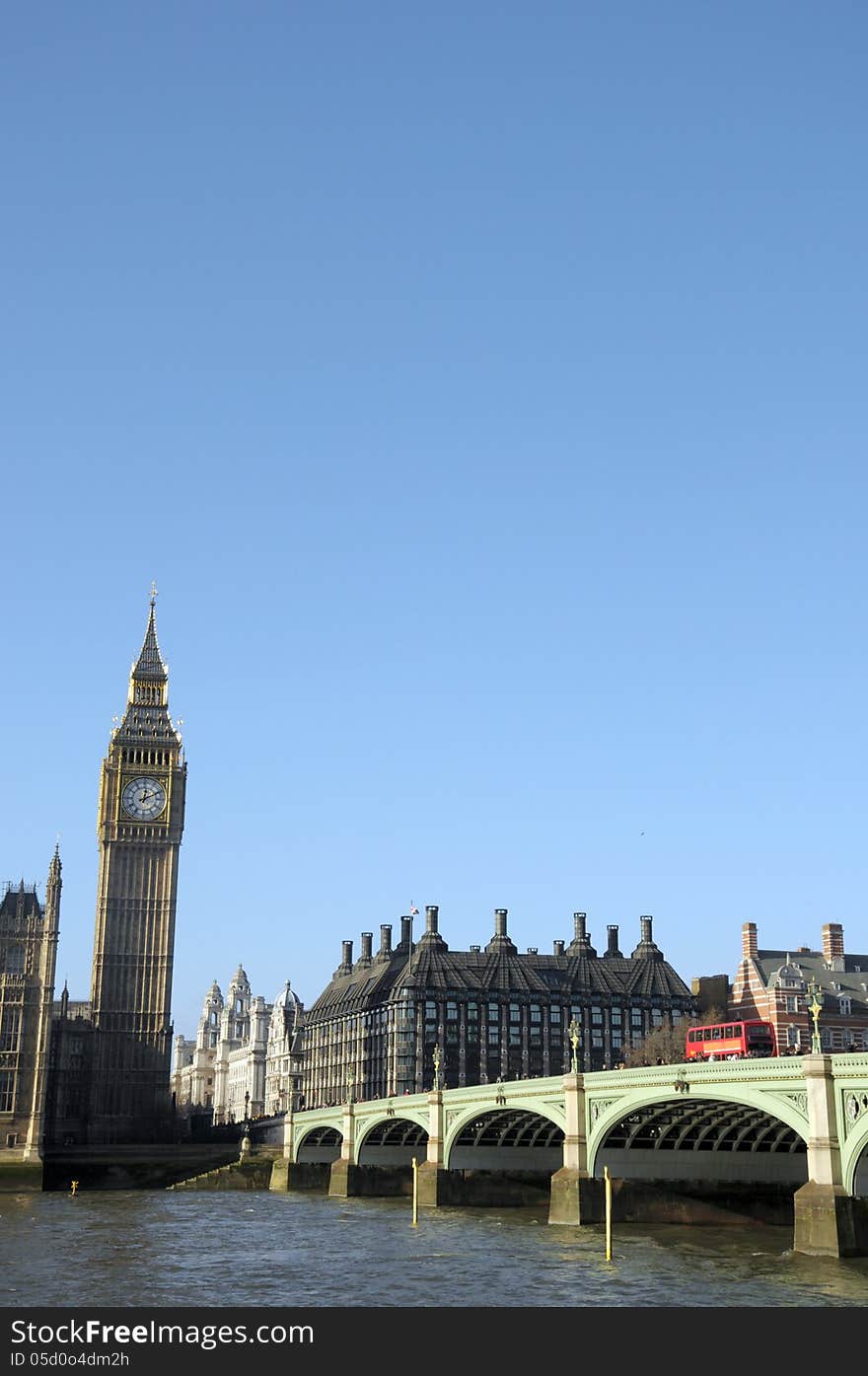 Westminster Bridge and Big Ben, London