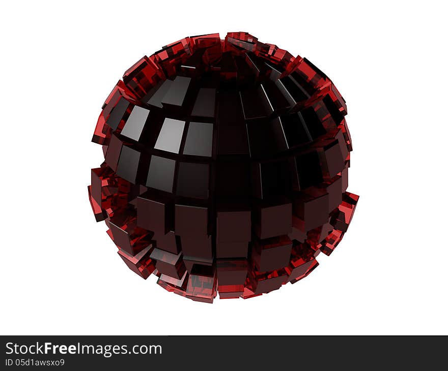 Sphere from cubes.complex of cubes. Sphere from cubes.complex of cubes.