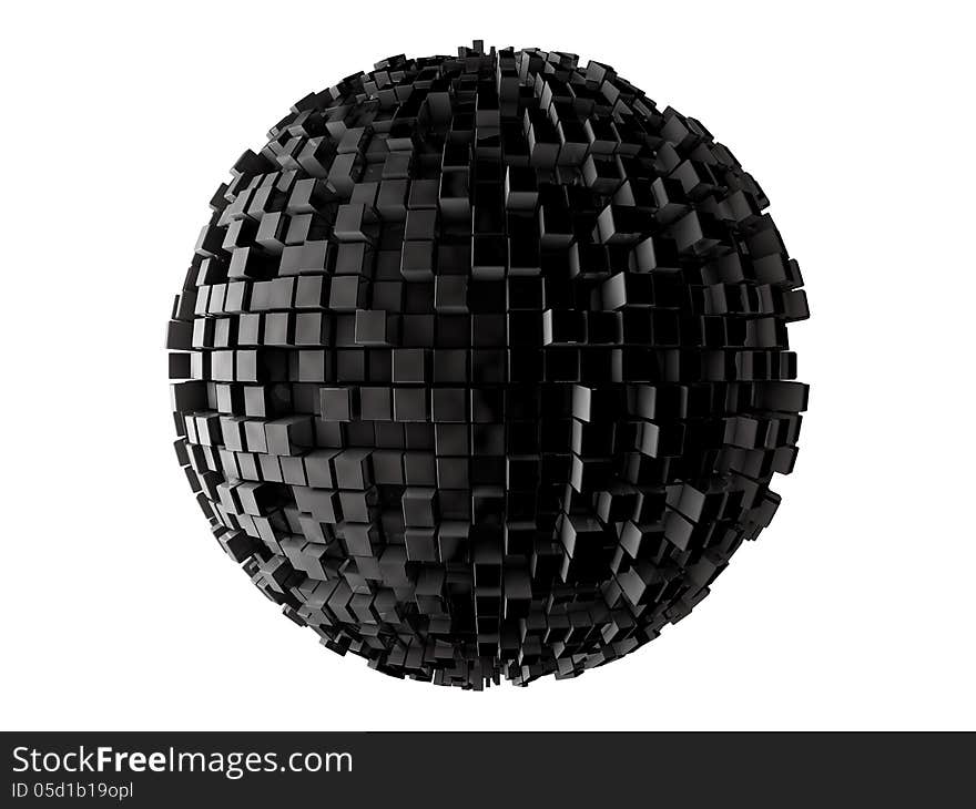 Sphere from cubes.complex of cubes. Sphere from cubes.complex of cubes.