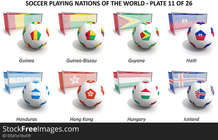 Soccer playing nations of the world