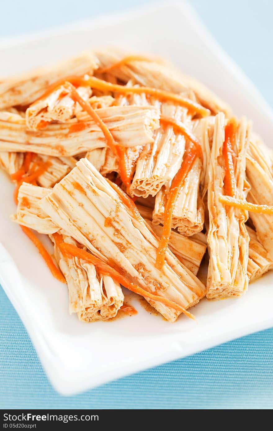 Spicy Tofu Skin And Carrots Salad