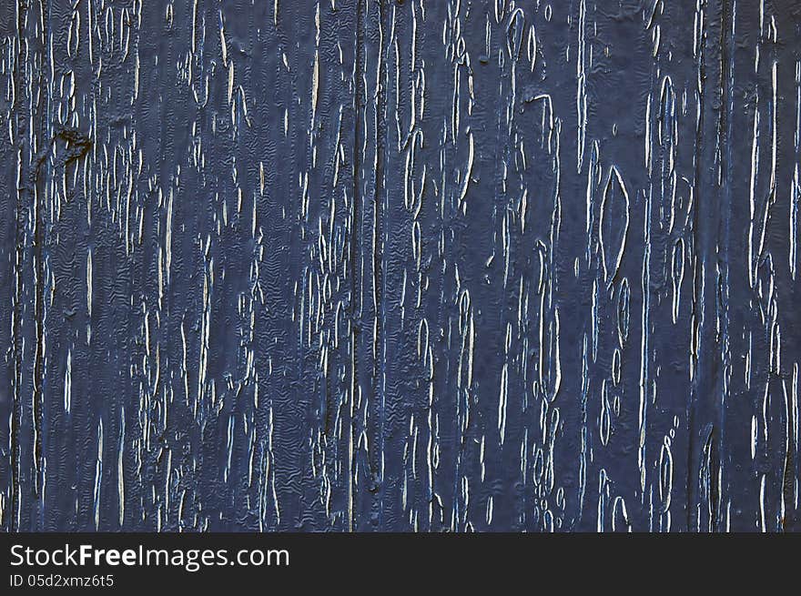 Wood Texture Painted In Blue