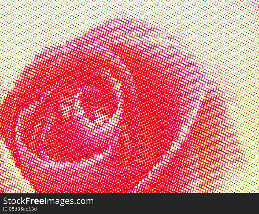 Rose petal Fire flaming flower on pink golden pattern. Rose petal Fire flaming flower on pink golden pattern