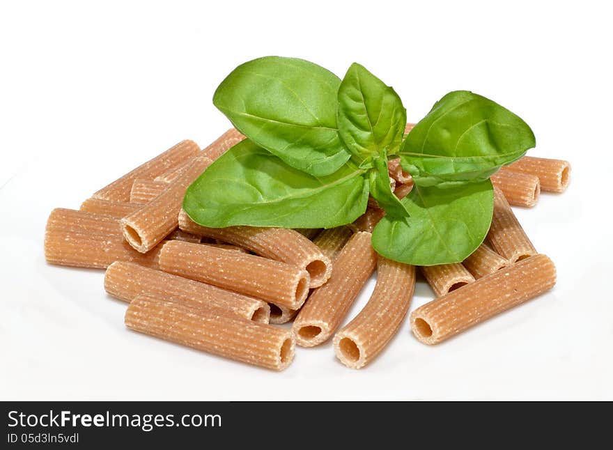 Pasta and basil