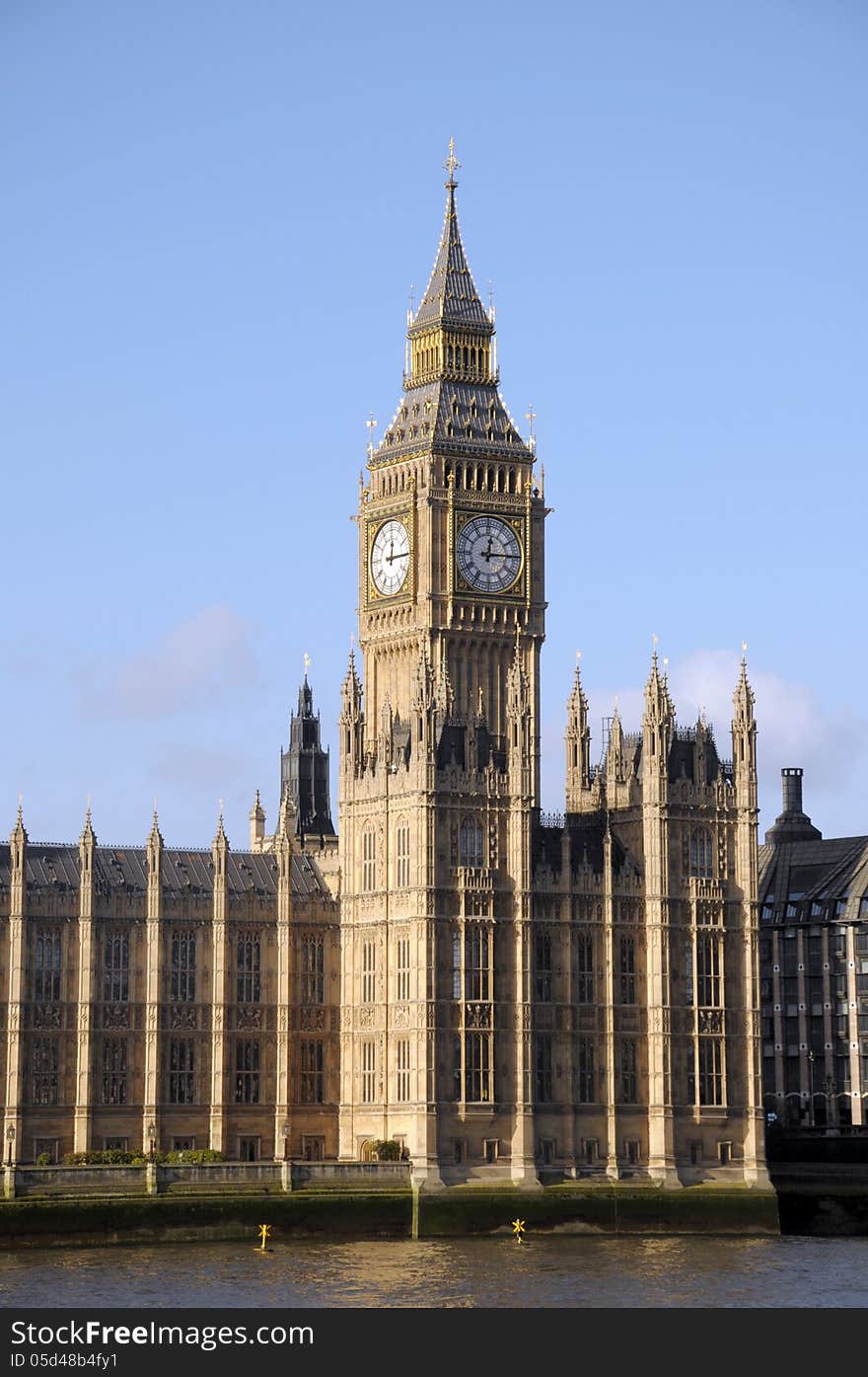 Big Ben above River Thames