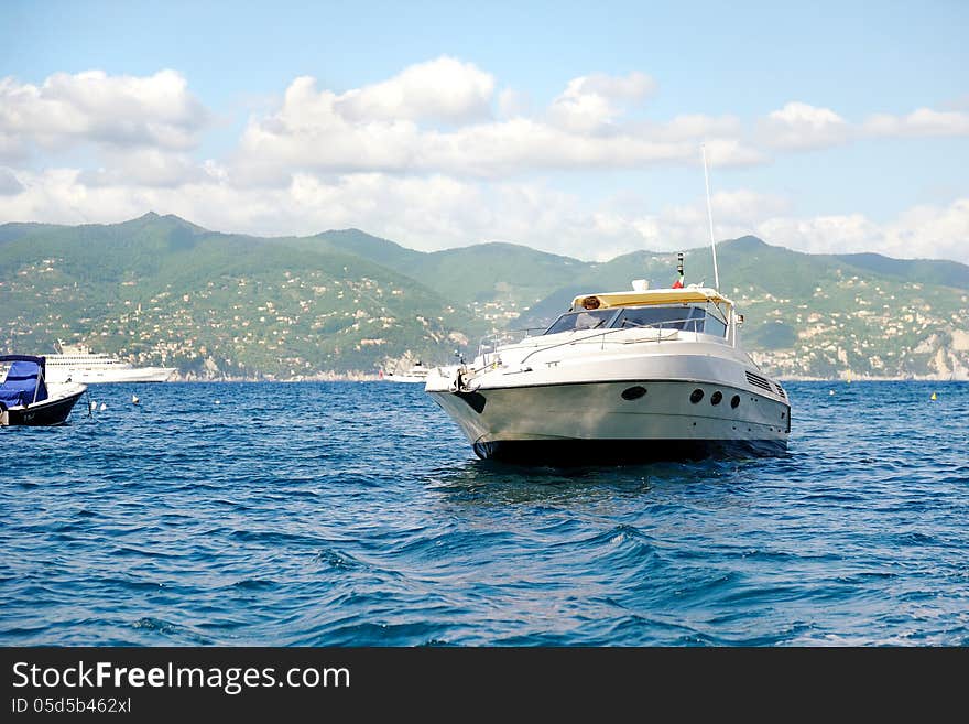 Small yacht in Portofino