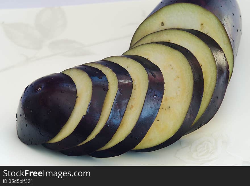 Fresh aubergine