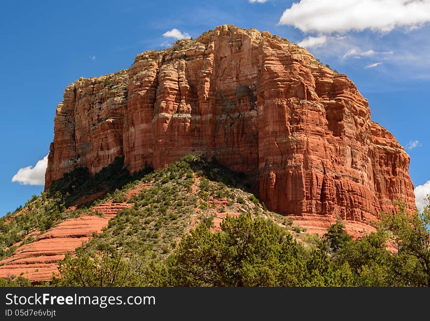 Courthouse Bute, Red Rocks, Sedona Arizona. Courthouse Bute, Red Rocks, Sedona Arizona