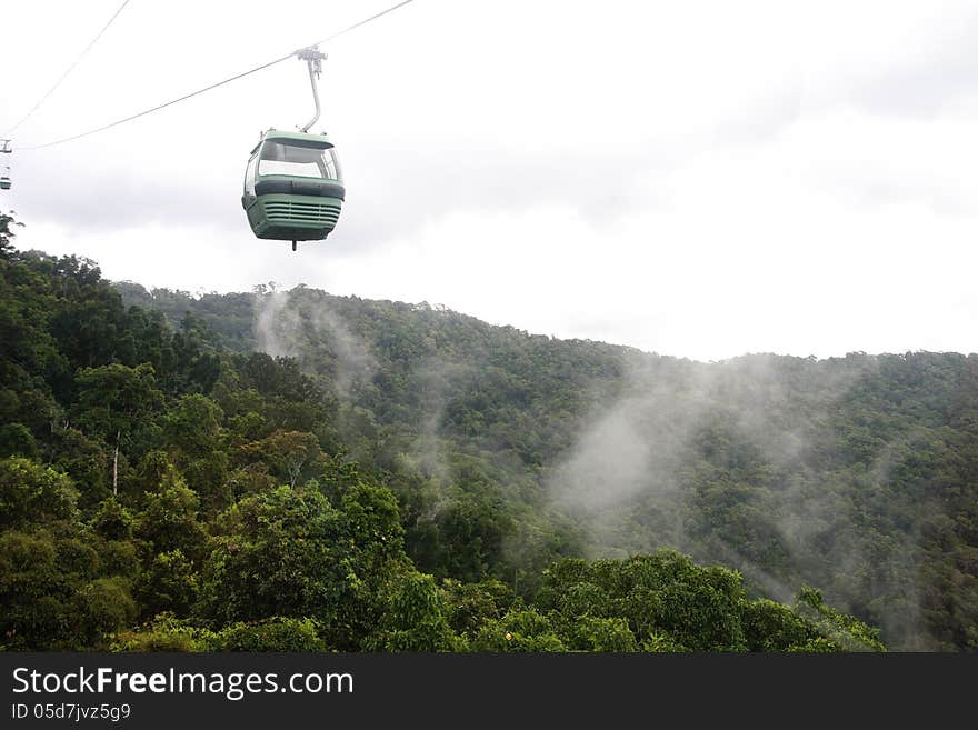 Gondola ride over the Daintree Rainforest in Australia.