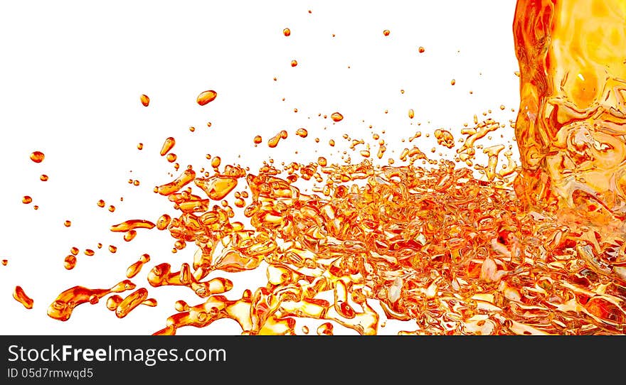 Orange splash