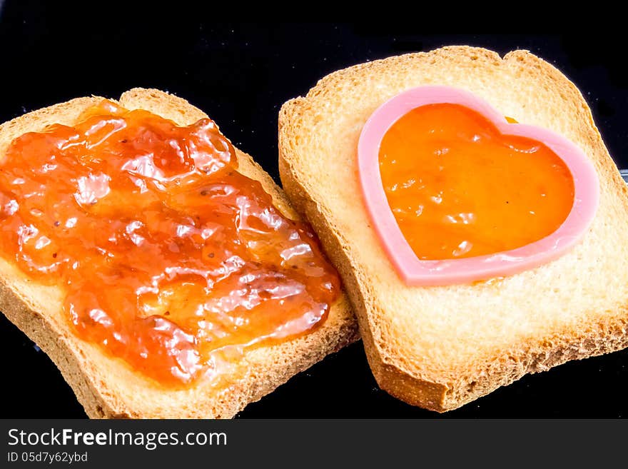 Jam, Plastic Heart And Bread