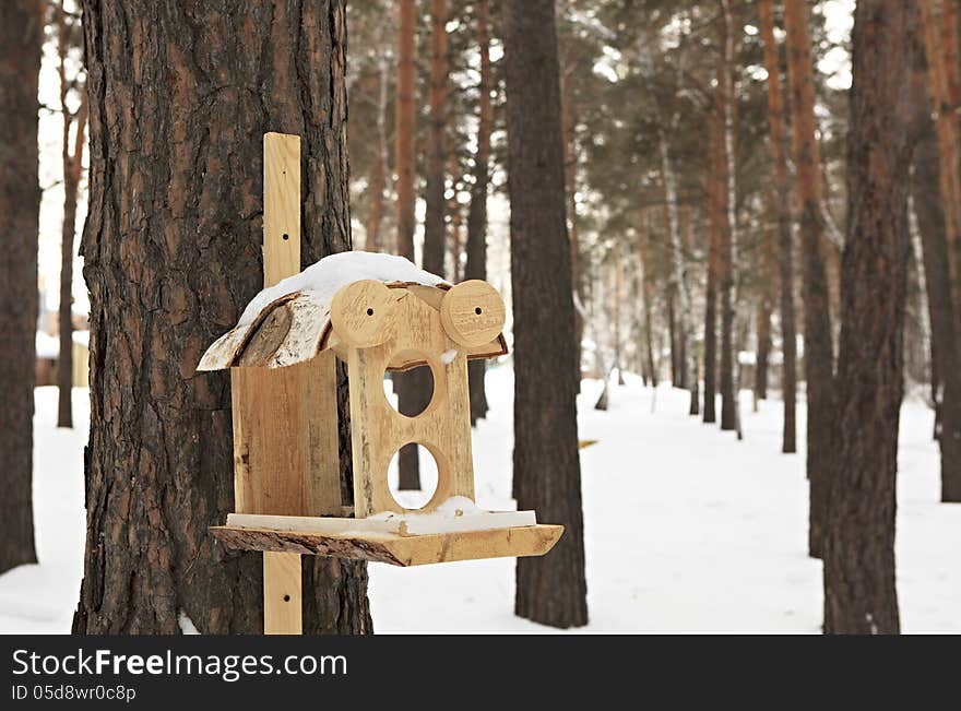 Feeder for squirrels and birds