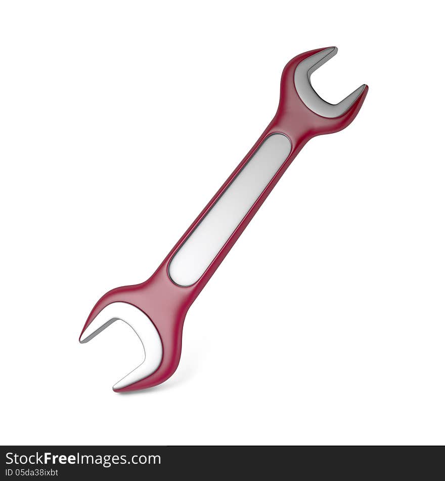 Wrench Isolated on White.