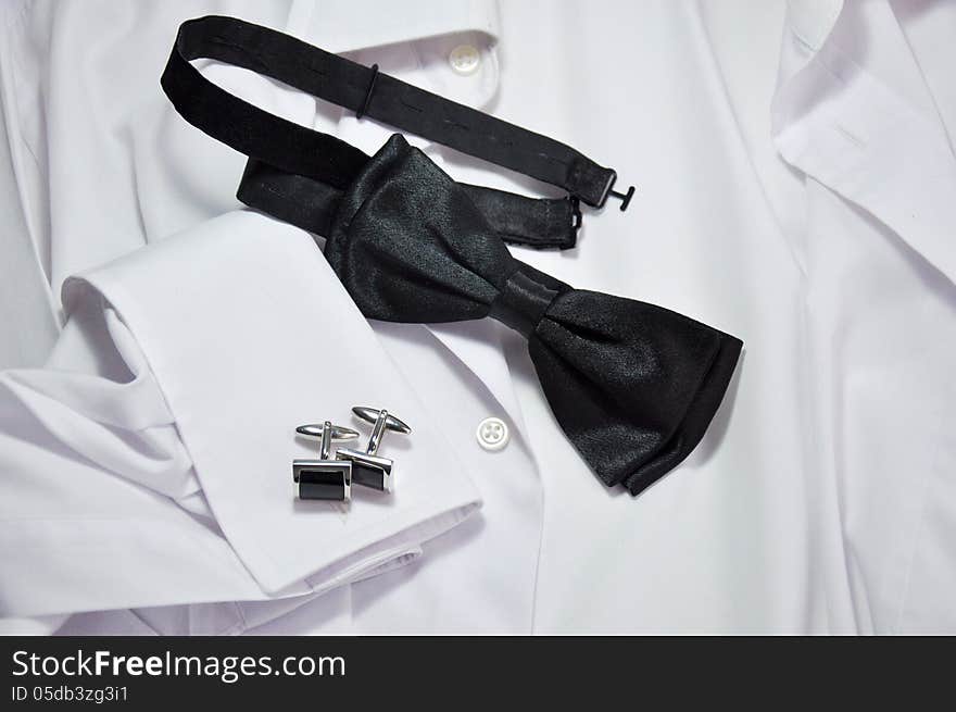 Cufflinks And White Shirt