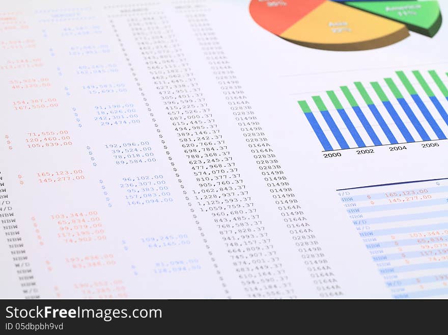 Financial statements review and analyze with colorful charts and tables. Financial statements review and analyze with colorful charts and tables.