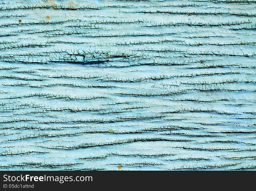 Surface of old wood Paint over with color blue. Surface of old wood Paint over with color blue