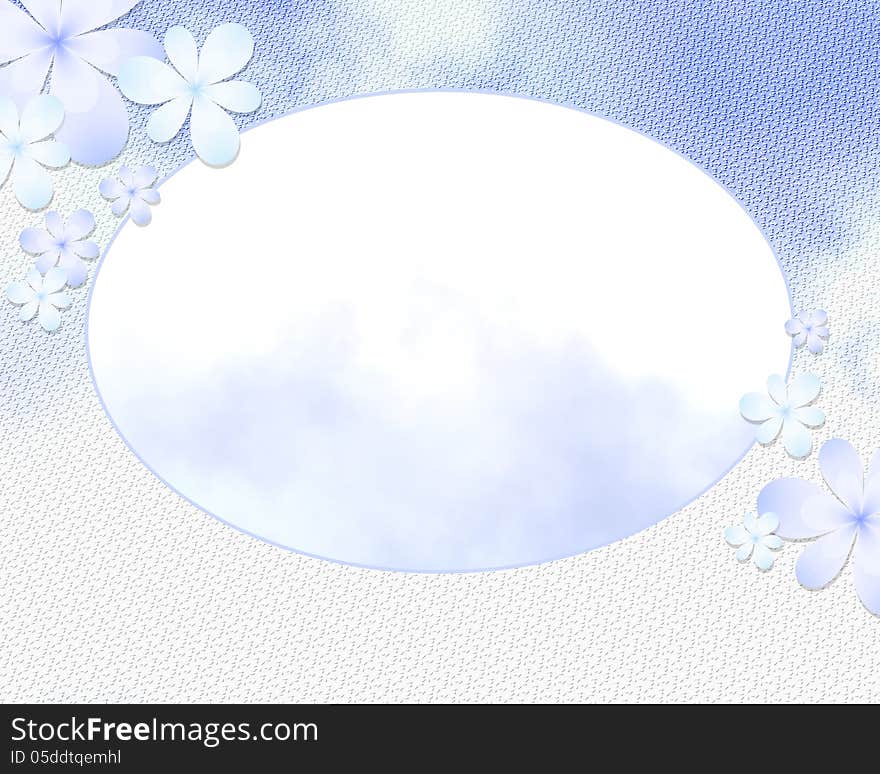 Background heavenly abstraction Vignette and flowers