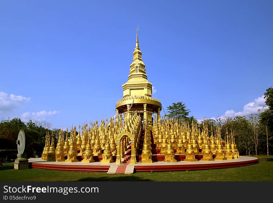 Stupa in Wat Pasawangboon, Saraburi, Thailand. Stupa in Wat Pasawangboon, Saraburi, Thailand