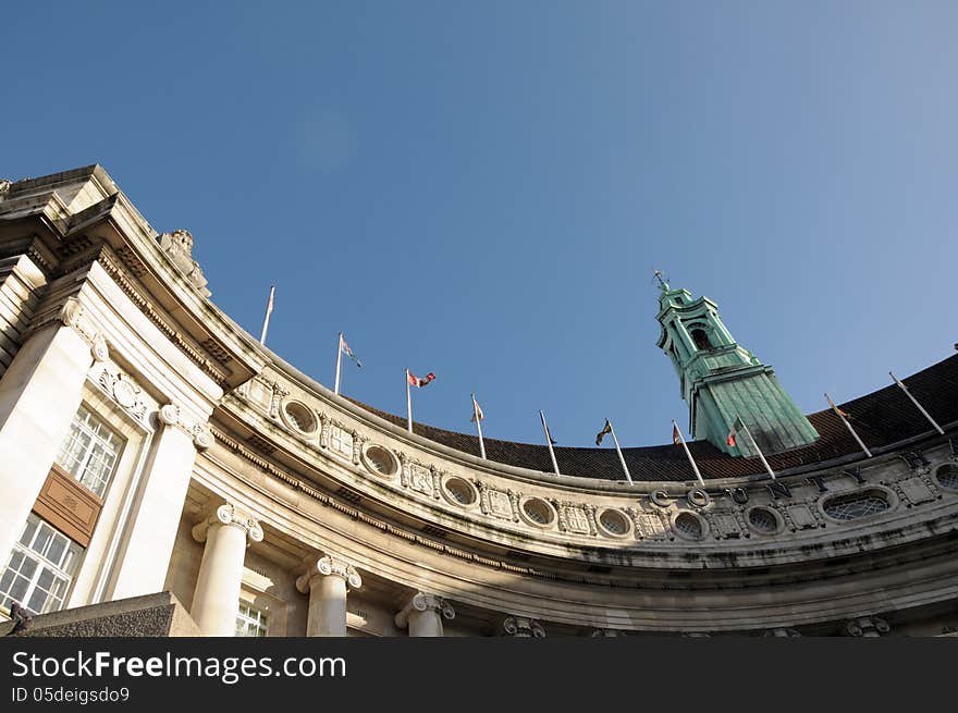 County Hall by River Thames in London