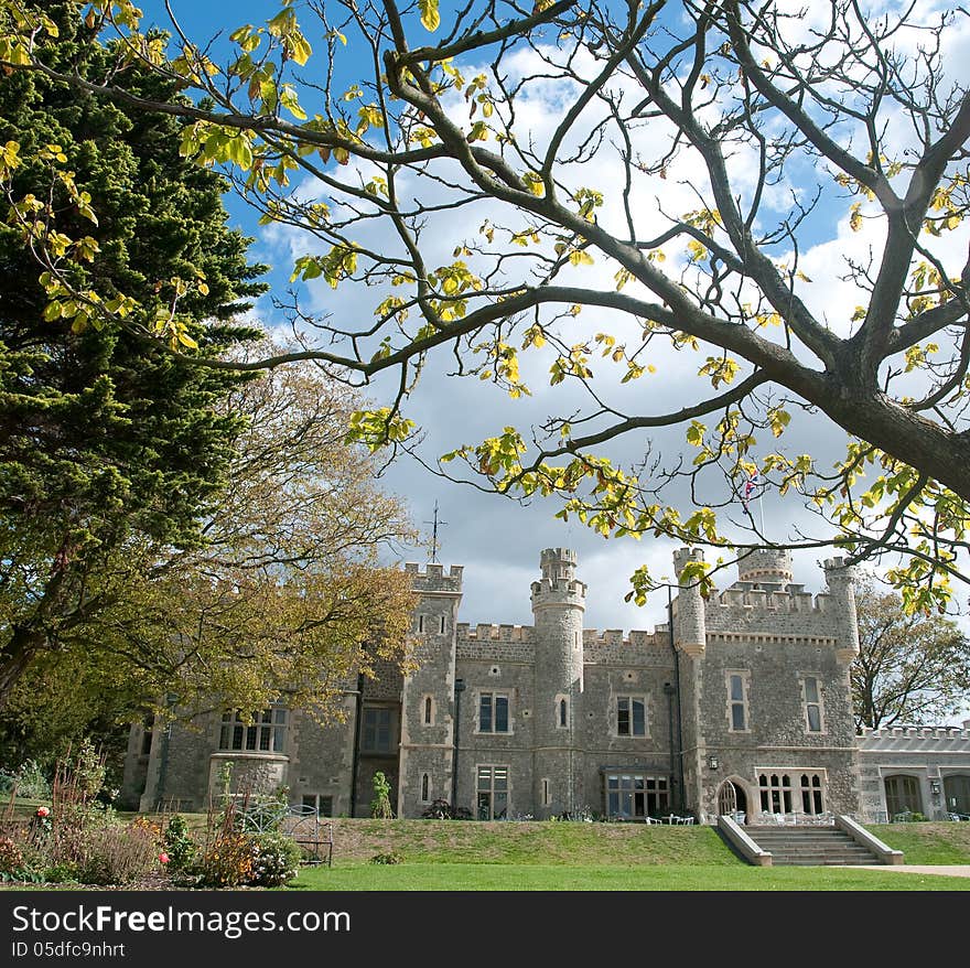 Castle under the trees