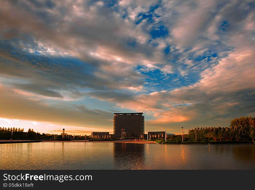 China's heilongjiang Province, Daqing City,Daqing oilfield command center. China's heilongjiang Province, Daqing City,Daqing oilfield command center.