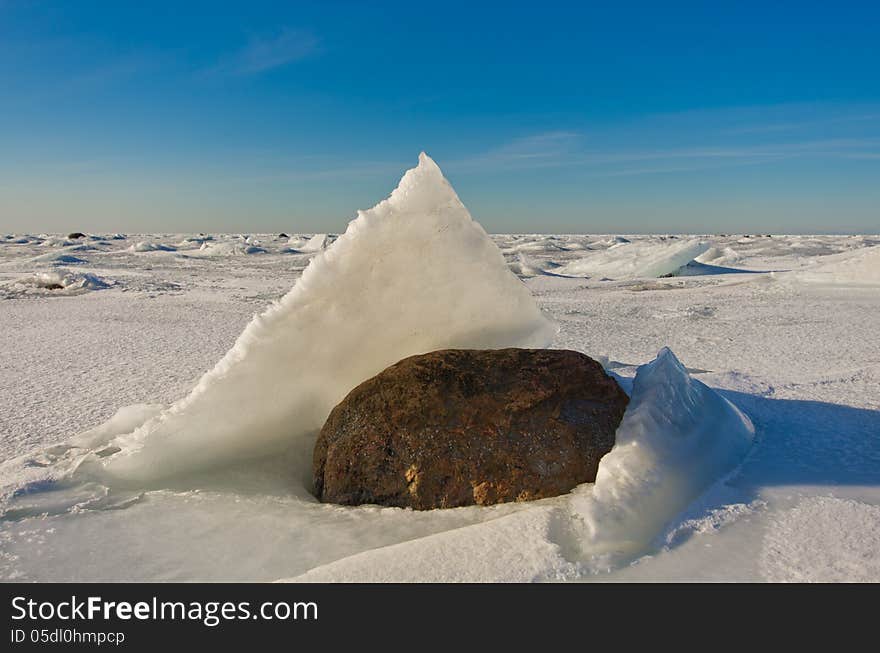 Winter in Lahemaa national park. Winter in Lahemaa national park.