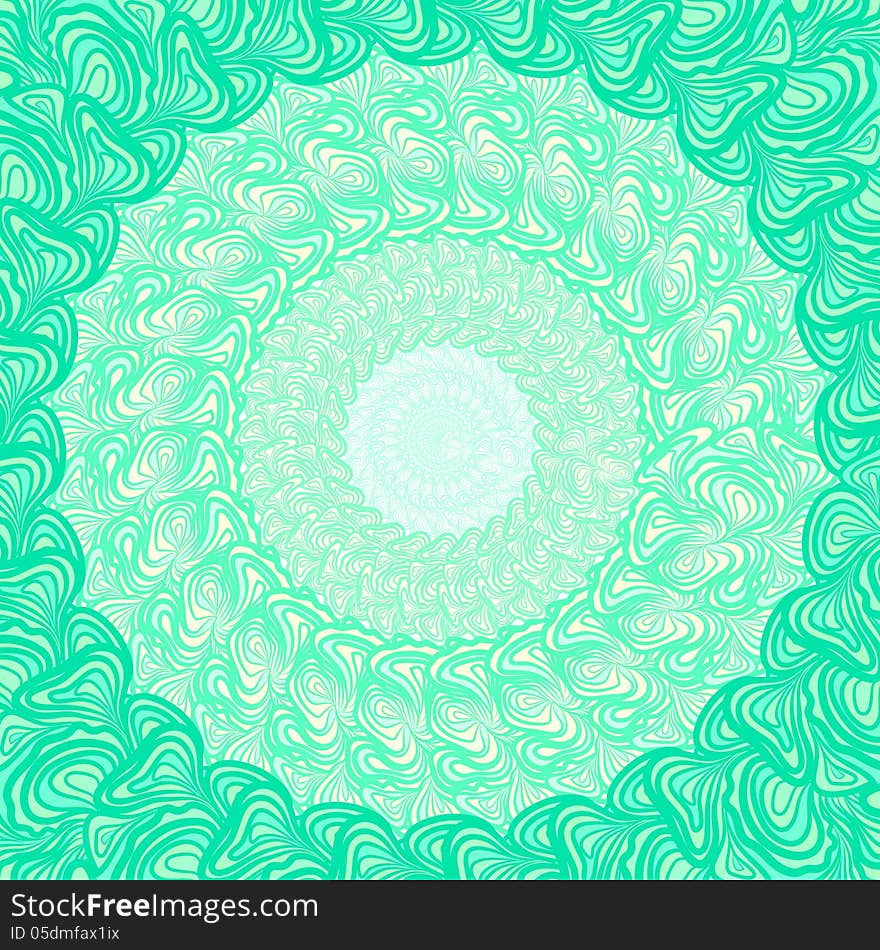 Abstract green round pattern with like as frame. Abstract green round pattern with like as frame.