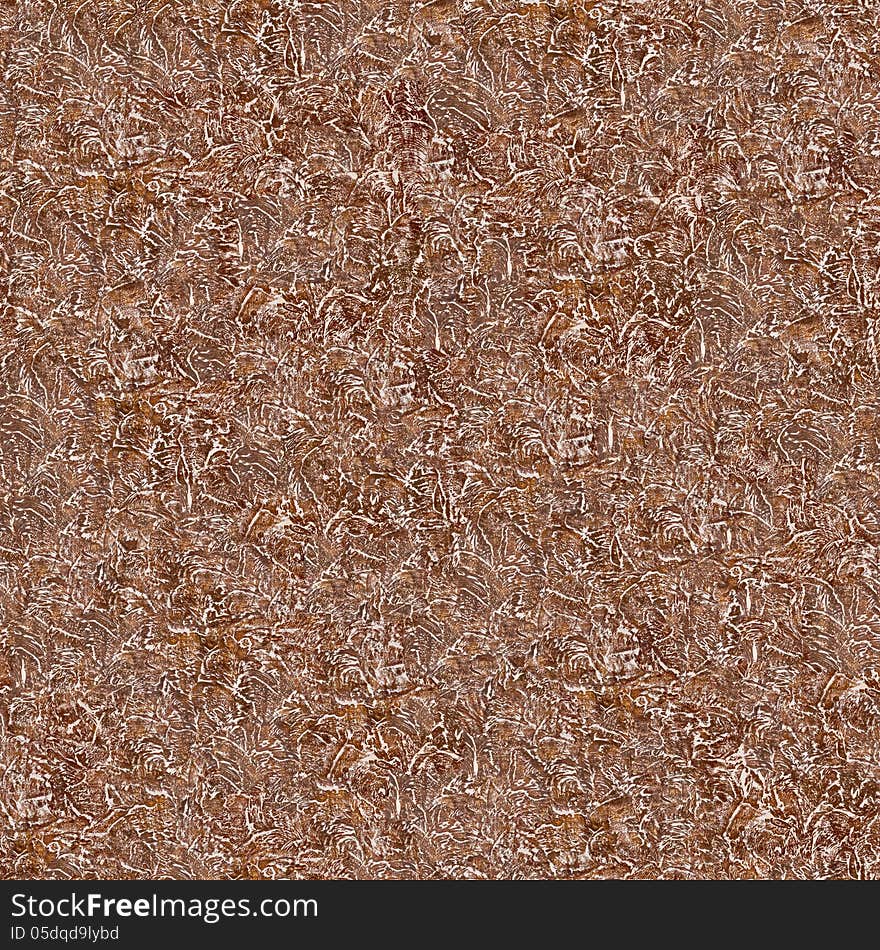 Seamless Tileable Texture of Brown Decorative Plaster Wall. Seamless Tileable Texture of Brown Decorative Plaster Wall.