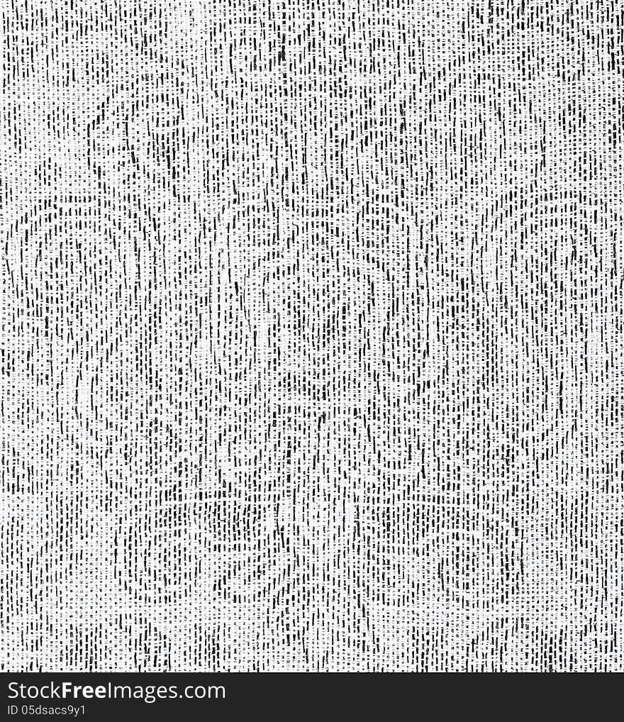 Fabric texture with vintage floral ornament. Close up