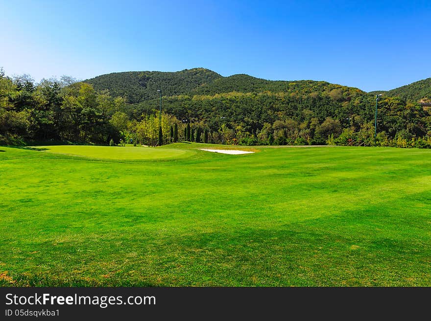 Wooden club island golf course